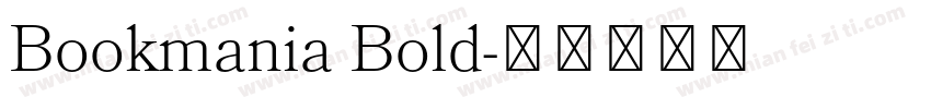 Bookmania Bold字体转换